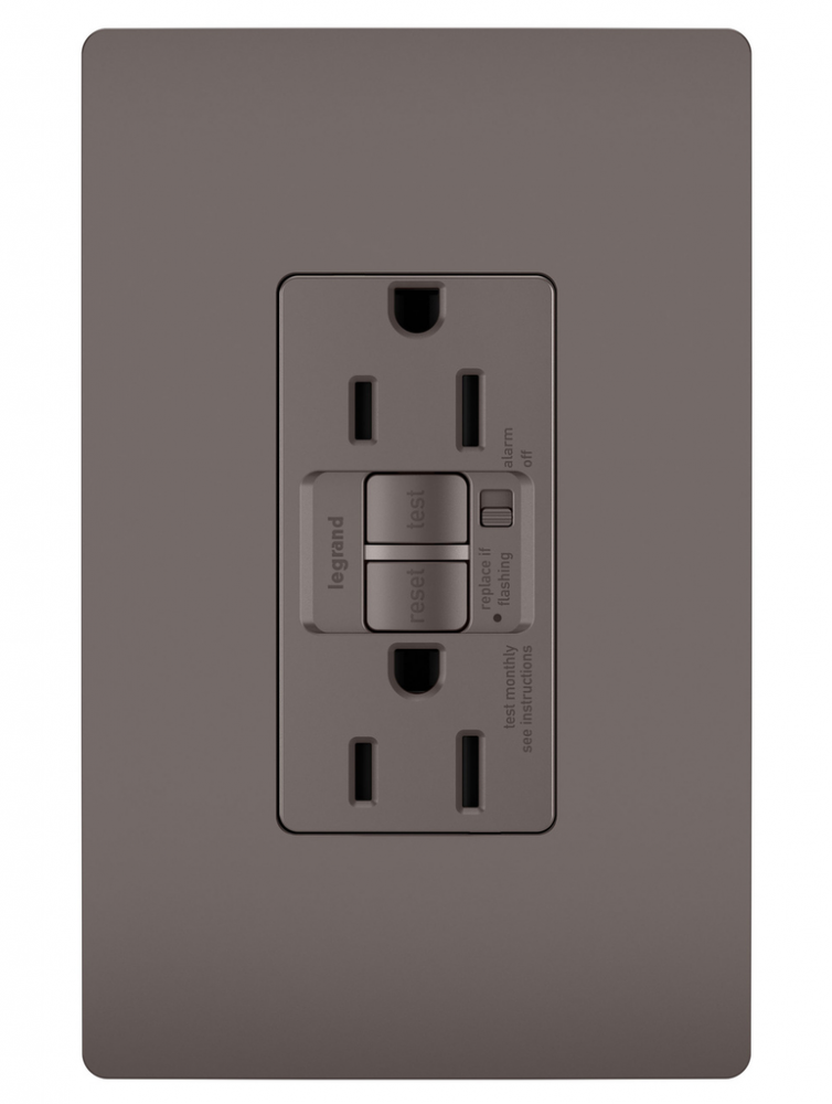 Self-Test GFCI Recep TR Alarm 15A 125V BR