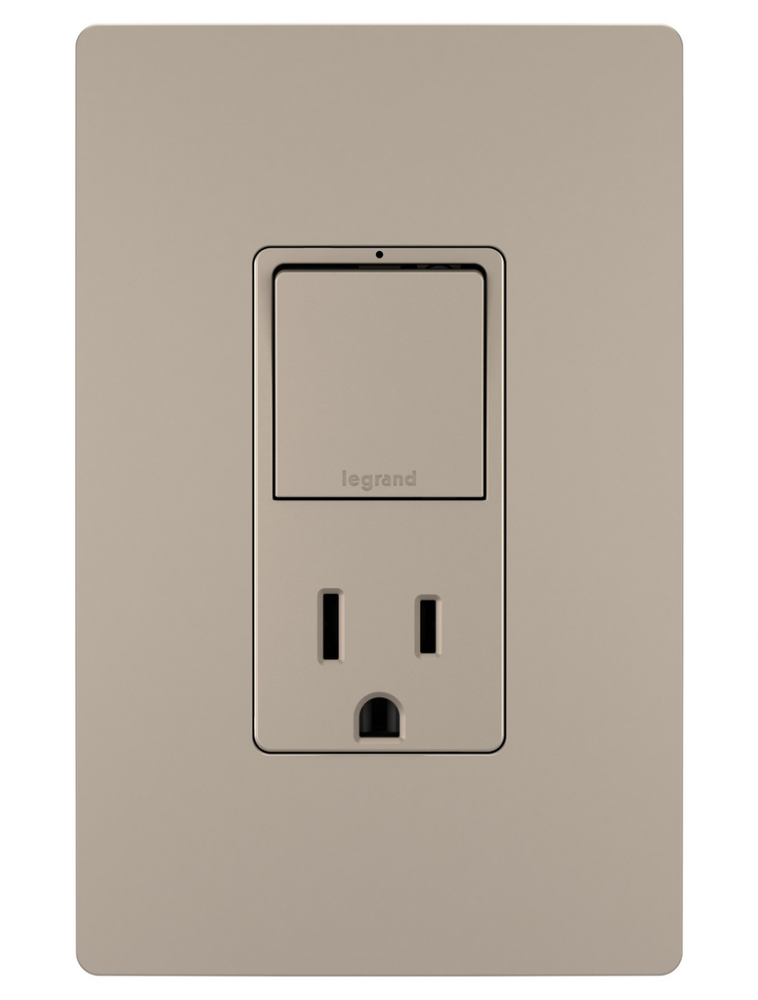 Single Pole/3-Way Switch + 15A TR Outlet