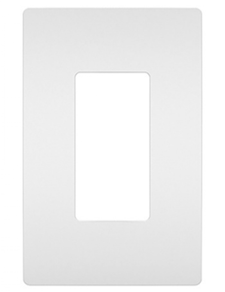 Screwless WP Plastic 1G WH