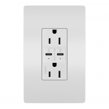 Legrand Radiant CA R26USBPDW - RAD 30W PWR DELIVERY USB + DUP 15A WH