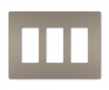 Legrand Radiant CA RWP263NICC6 - radiant? 3-Gang Screwless Wall Plate, Nickel