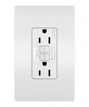 Legrand Radiant CA 1597TRWCCD12 - radiant? Tamper-Resistant 15A Duplex Self-Test GFCI Receptacles with SafeLock? Protection, White