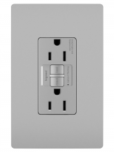 Legrand Radiant CA 1597GRYCCD12 - radiant? 15A Duplex Self-Test GFCI Receptacles with SafeLock? Protection, Gray