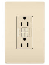Legrand Radiant CA 1597LACCD12 - radiant? 15A Duplex Self-Test GFCI Receptacles with SafeLock? Protection, Light Almond