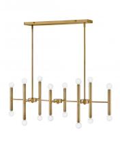 Lark Canada 83196LCB - Large Sixteen Light Linear Chandelier