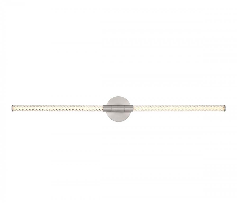 Volterra, Large 2 Light LED Wall Mount, Satin Nickel