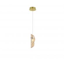 Lib & Co. CA 12166-018-07 - Sorrento, 1 Light LED Pendant, Amber, Gold Canopy