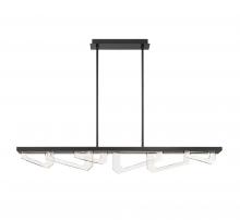 Lib & Co. CA 12179-040 - Arezzo, Linear LED Chandelier, Painted Brushed Grey
