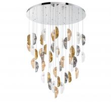 Lib & Co. CA 12219-024-01 - Sorrento, 45 Light LED Grand Chandelier, Mixed With Copper Leaf, Chrome Canopy