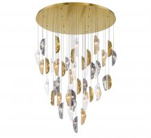 Lib & Co. CA 12219-024-07 - Sorrento, 45 Light LED Grand Chandelier, Mixed With Copper Leaf, Gold Canopy