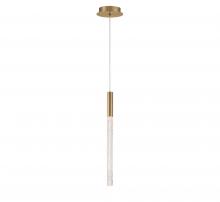 Lib & Co. CA 12269-037 - Gravina, 1 Light LED Pendant , Brushed Brass , Clear Crystal
