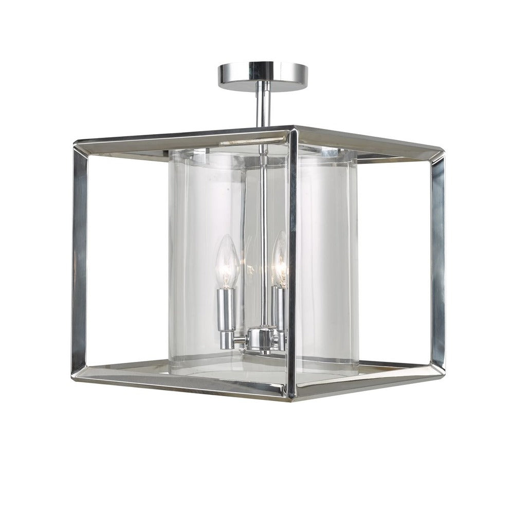 Avista Metro 21" Semi Flush Mount Chrome