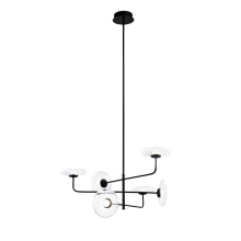 Avista Lighting Inc A1896BK - Avista Helix Chandelier 6-light Black -LED