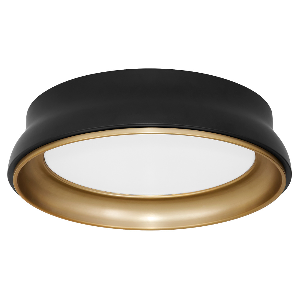 LEGEND 18" SHADE KIT - MATTE BLACK/BRUSHED BRASS