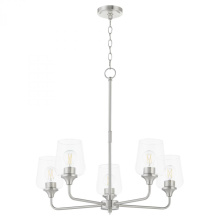 Quorum 6313-5-65 - Raymond 5 Light Chandelier, Satin Nickel