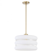 Quorum 806-80 - Gillis 16 inches Pendant, Aged Brass