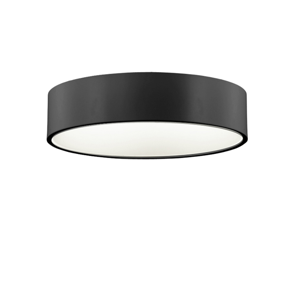18" LED Flush Mount, Black