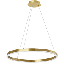 Dainolite CIR-2434C-AGB - 34W Chandelier, Aged Brass with White Acrylic Diffuser