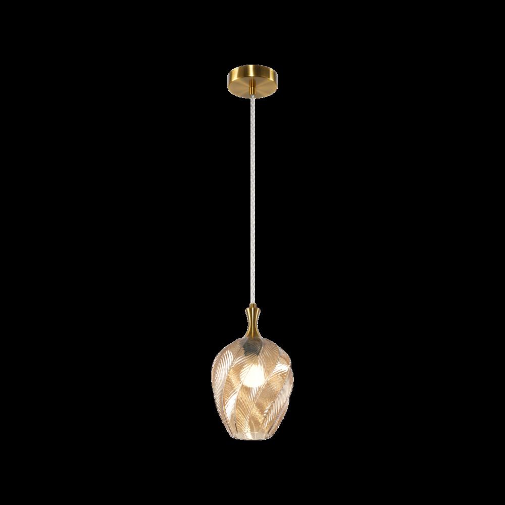 Eesha Aged Gold Brass Pendant