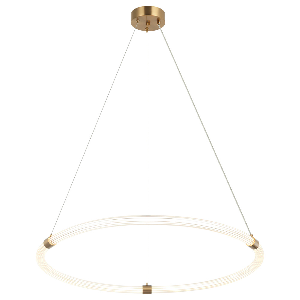 Inkara Aged Gold Brass Pendant