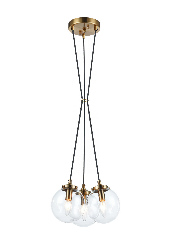 The Bougie Aged Gold Brass Pendant