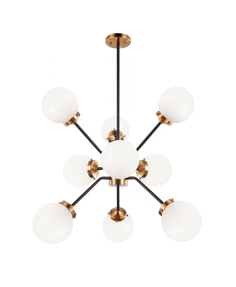 Maru Aged Gold Brass Chandelier