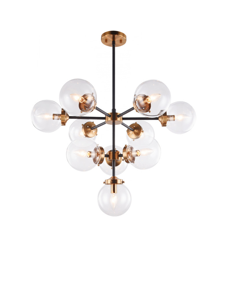 Maru Aged Gold Brass Chandelier
