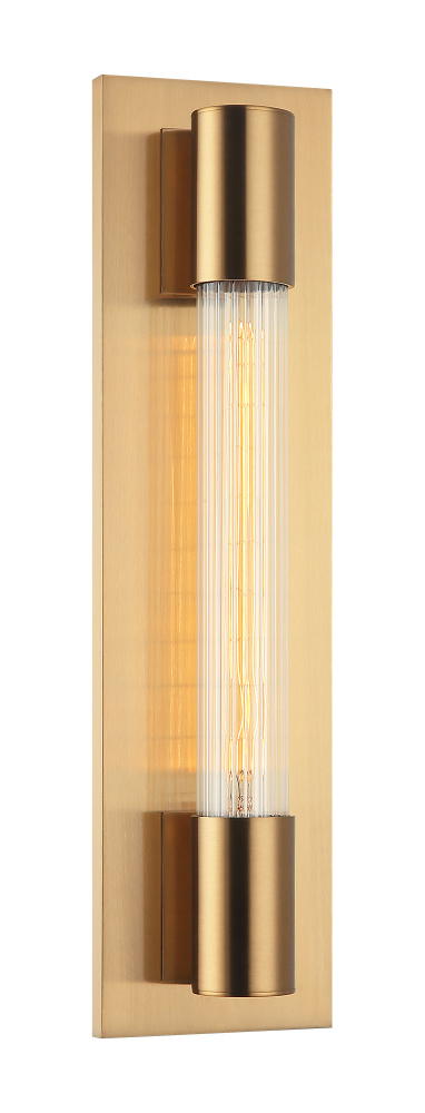 Riely Aged Gold Brass Wall Sconce