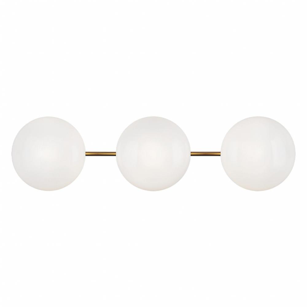Pearlesque Aged Gold Brass Wall Sconce