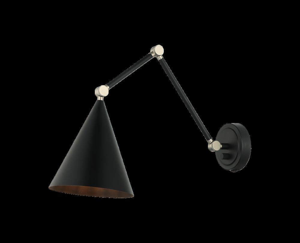 Pearson Matte Black Wall Sconce