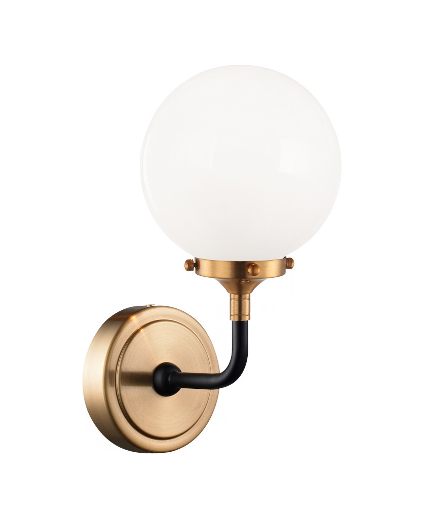 Particles Aged Gold Brass Wall Sconce