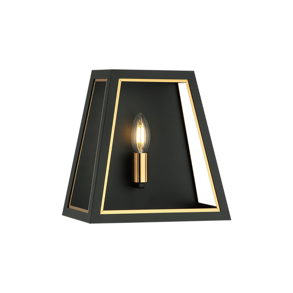Rosalie Matte Black Wall Sconce