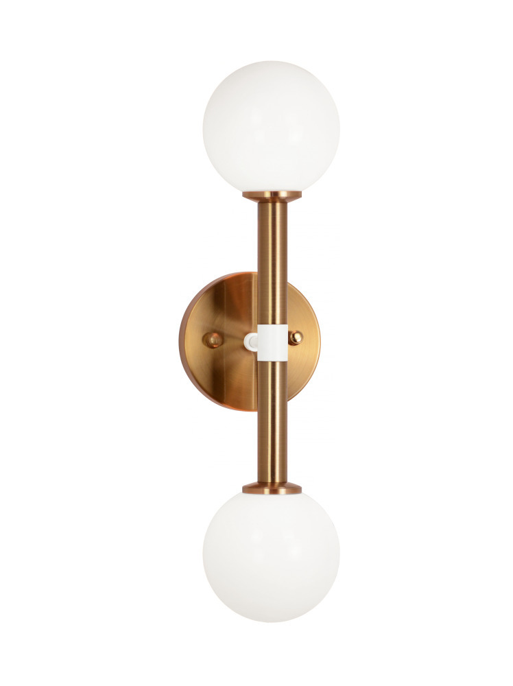 Stellar Aged Gold Brass Wall Sconce