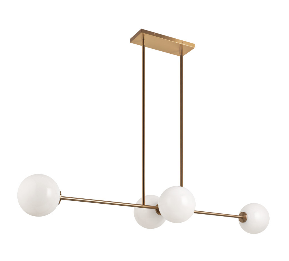 Novo Aged Gold Brass Chandelier