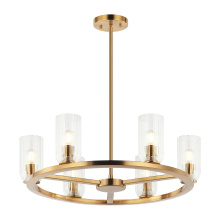 Matteo Lighting C34006AG - Westlock Aged Gold Brass Pendant