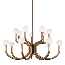 Matteo Lighting C34214AGOP - Joelle Aged Gold Brass Pendant