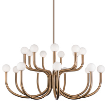 Matteo Lighting C34218AGOP - Joelle Aged Gold Brass Pendant