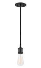 Matteo Lighting C46100BK - Bulstrode's Workshop Black Pendant