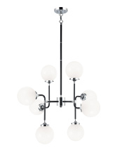 Matteo Lighting C58208CHOP - Particles Black and Chrome Pendant