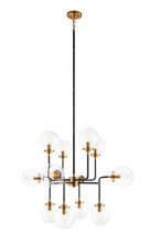 Matteo Lighting C58212AGCL - Particles Aged Gold Brass Pendant