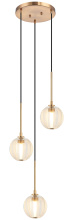Matteo Lighting C61603AGCL - Jemyca Aged Gold Brass Pendant