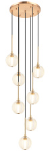 Matteo Lighting C61607AGCL - Jemyca Aged Gold Brass Pendant