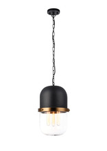 Matteo Lighting C73803MBCL - Tillie Matte Black Pendant