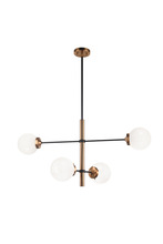 Matteo Lighting C78104AGOP - Enchant Aged Gold Brass Pendant