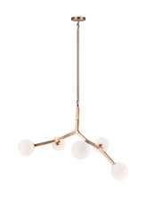 Matteo Lighting C81515AGOP - Rami Aged Gold Brass Pendant