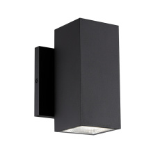 Matteo Lighting E20612MB - Kubular Matte Black Wall Sconce