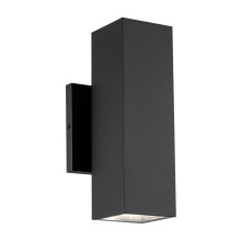 Matteo Lighting E20622MB - Kubular Matte Black Wall Sconce