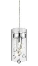 Matteo Lighting M21002 - Glass-Encased Bubble Droplet Chrome Pendant