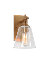 Matteo Lighting S09801AG - Hollis Aged Gold Brass Wall Sconce
