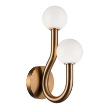 Matteo Lighting W34202AGOP - Joelle Aged Gold Brass Wall Sconce